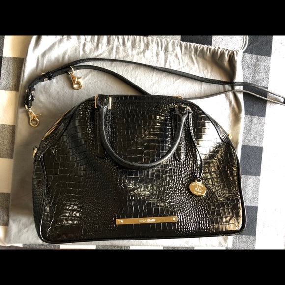 Brahmin Hudson Satchel Black Leather - Picture 2 of 6